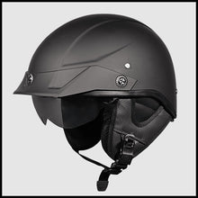 Load image into Gallery viewer, SMK HELMET HALF FACE PATRIOT MATT BLACK