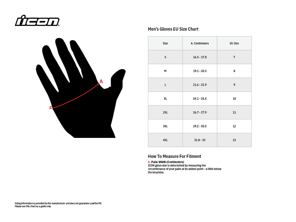 ICON GLOVE TARMAC 2 BLACK