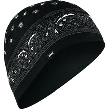 Load image into Gallery viewer, ZAN HEADGEAR BEANIE SPRT PAISLEY BLACK - Alhawee Motors