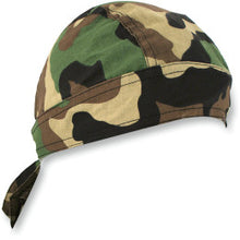 Load image into Gallery viewer, ZAN HEADGEAR HEADWRAP FLYDANNA® WOODLAND CAMO ONE SIZE