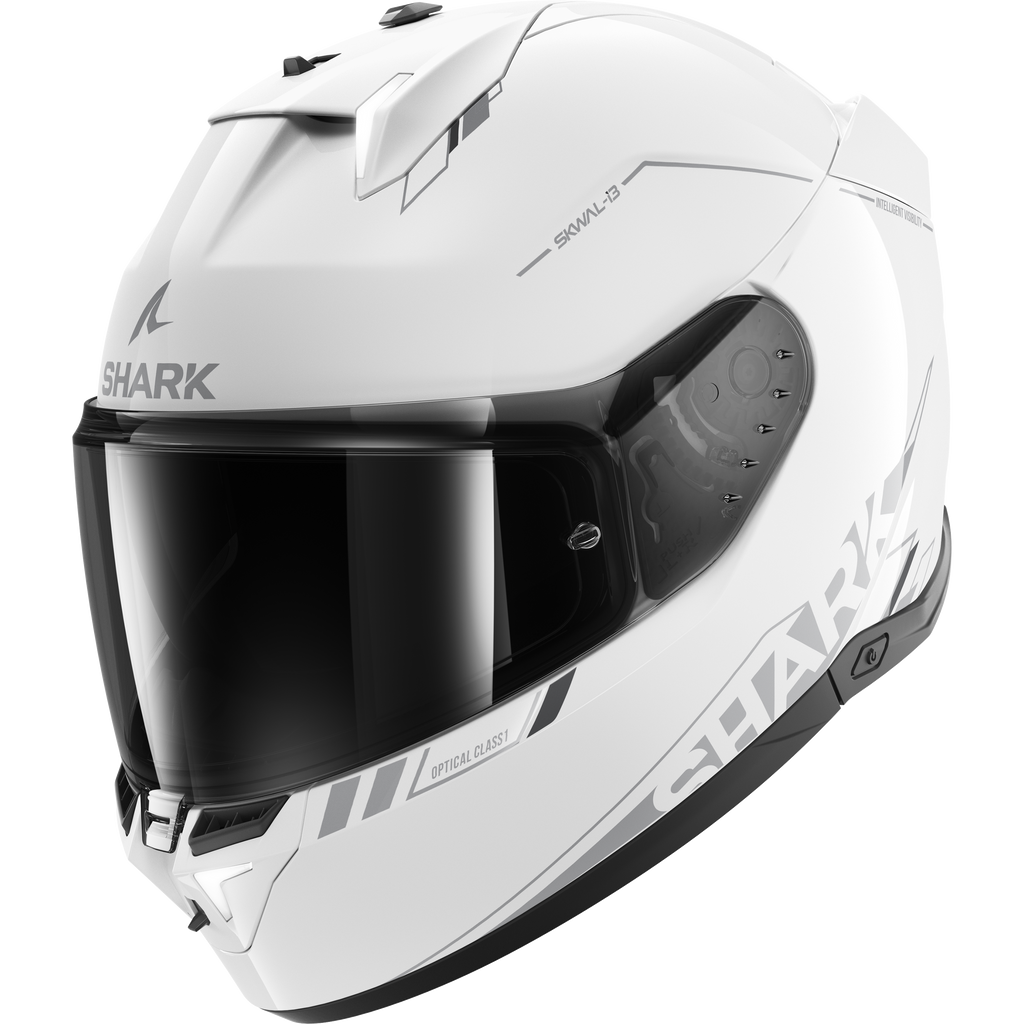 SHARK SKWAL i3 BLANK SP HELMET WHITE SILVER ANTHRACITE