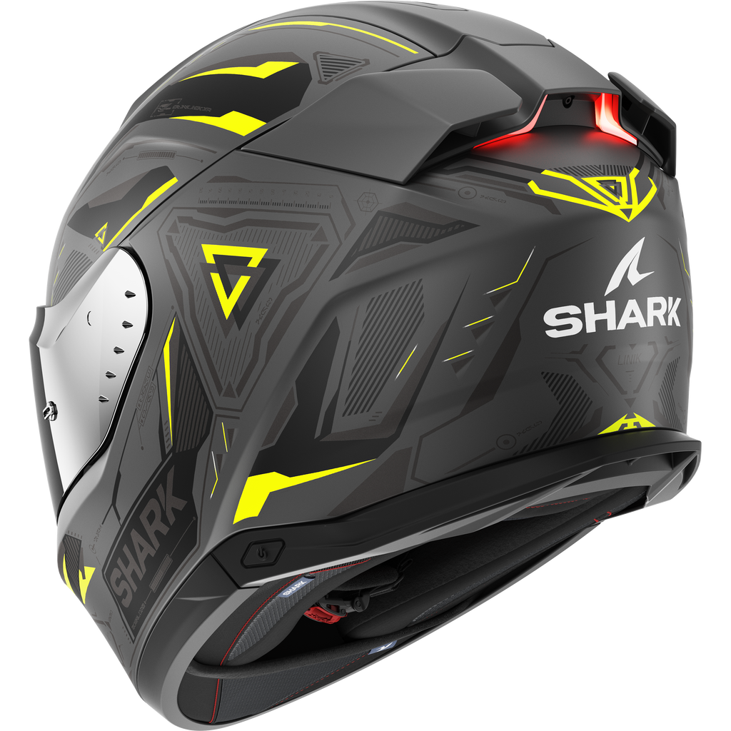 SHARK SKWAL i3 LINK HELMET MAT ANTHRACITE YELLOW BLACK