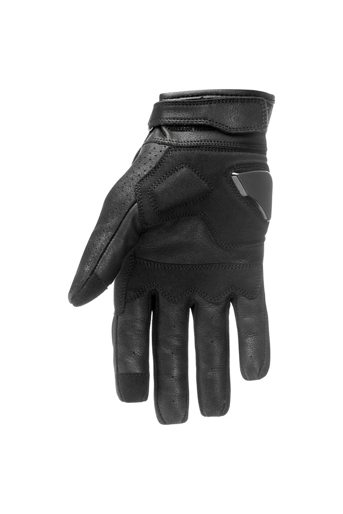 Leather Motorcycle Gloves - ONYX BLACK 01