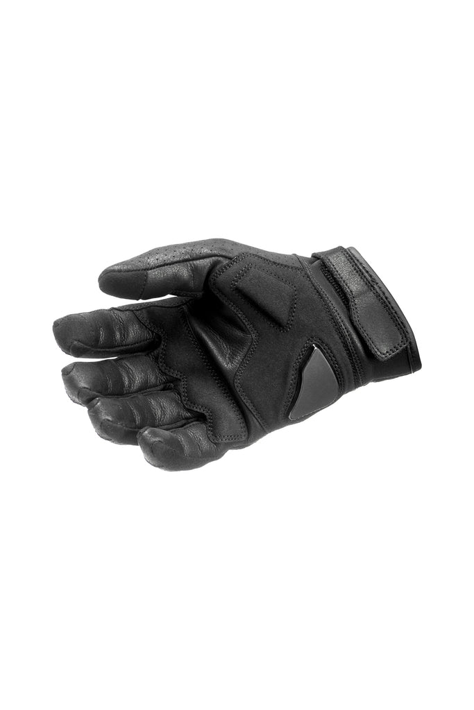 Leather Motorcycle Gloves - ONYX BLACK 01