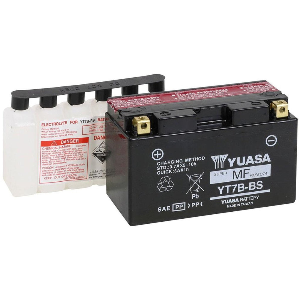 YUASA BATTERY YT 12V 150 MM X 63,5 MM X 91,44 MM LEAD ACID MAINTENANCE FREE REPLACEMENT BLACK - Alhawee Motors