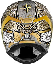 تحميل الصورة في معرض الصور ICON HELMET AIRFORM SEMPER FI GOLD 